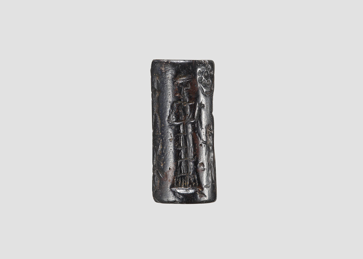 Cylinder seal, Hematite, Babylonian