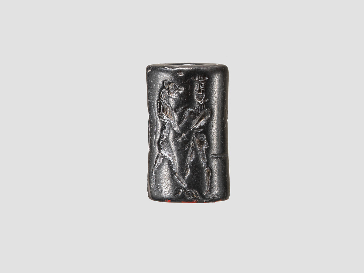 Cylinder seal, Hematite, Babylonian