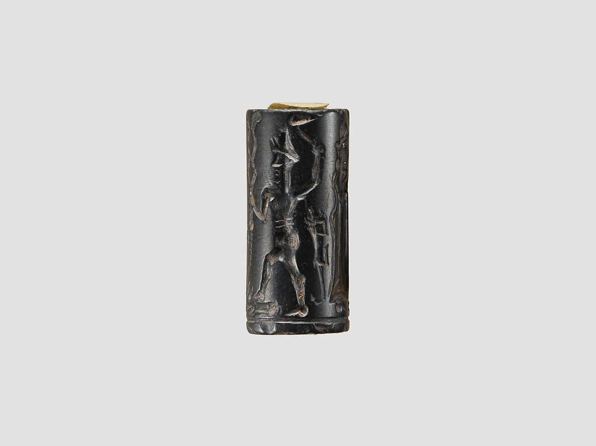 Cylinder seal, Hematite, Babylonian