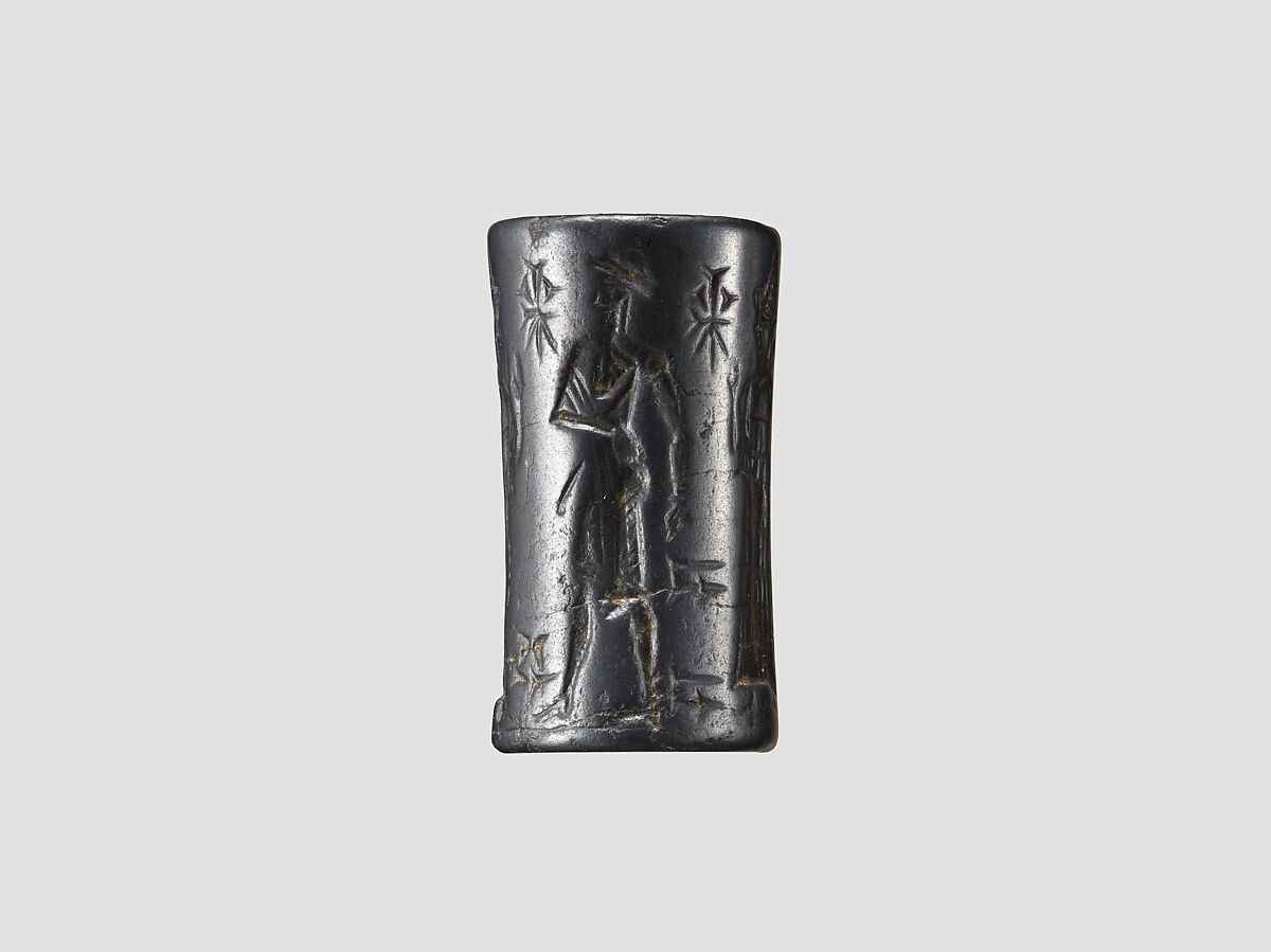 Cylinder seal, Hematite, Babylonian