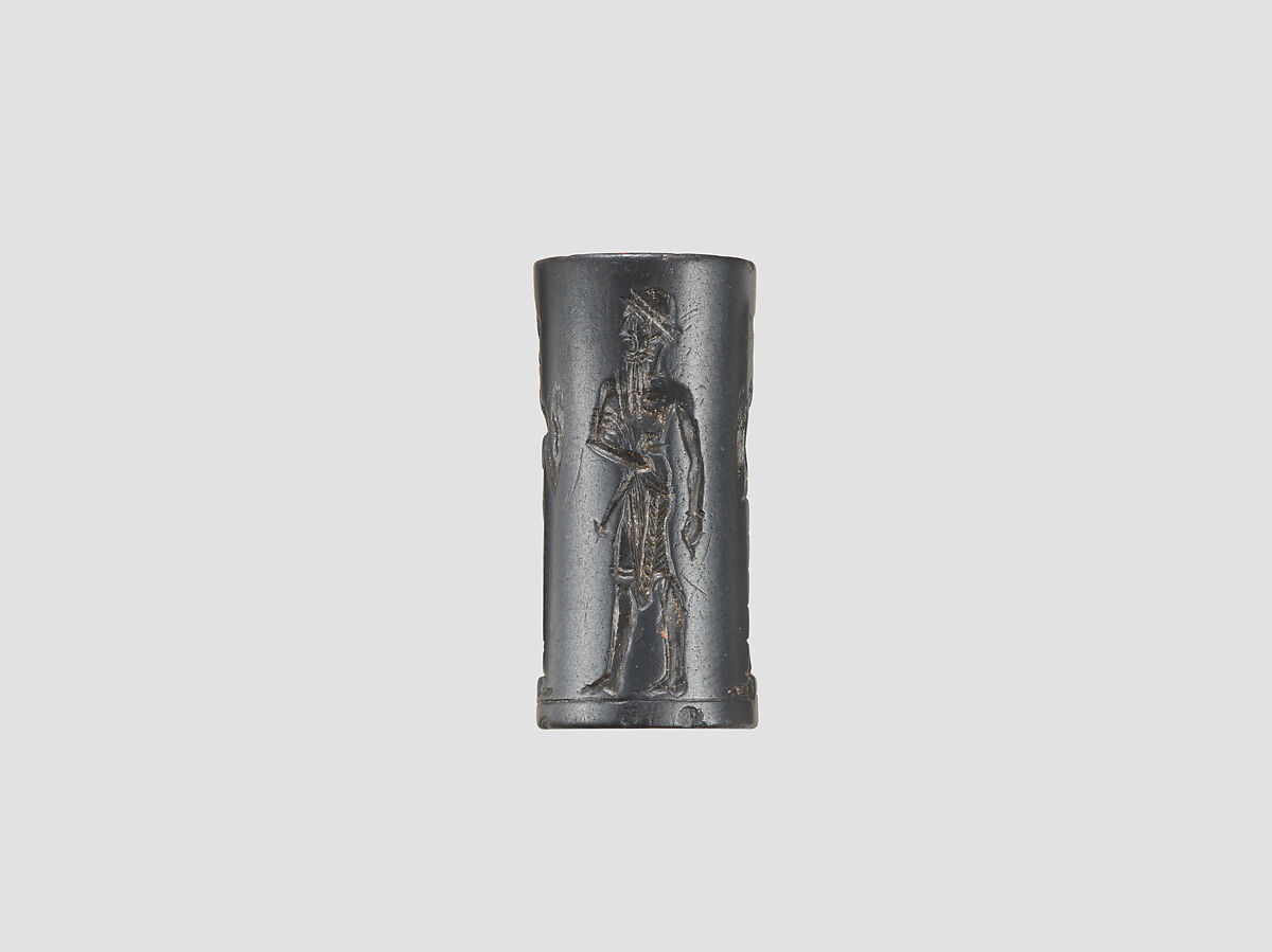 Cylinder seal, Hematite, Babylonian