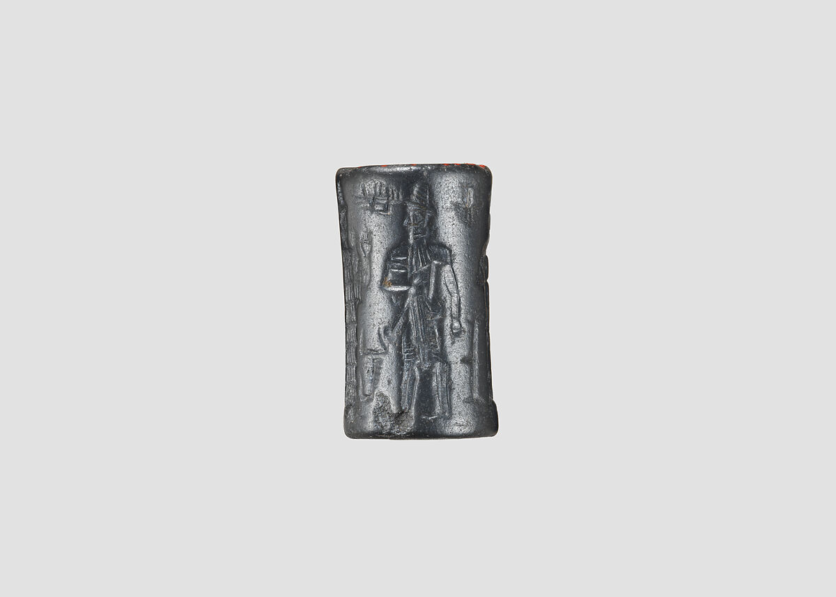 Cylinder seal, Hematite, Babylonian