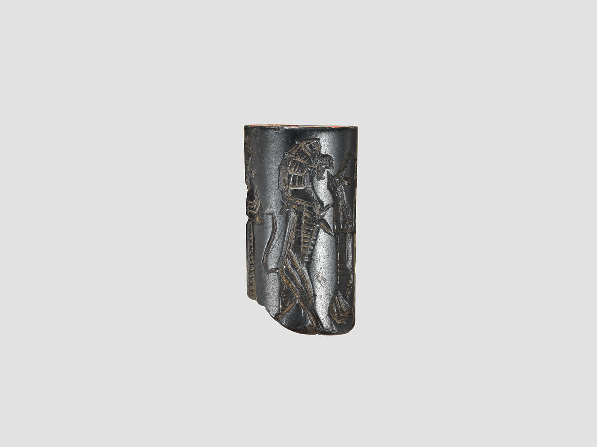 Cylinder seal, Hematite, Babylonian