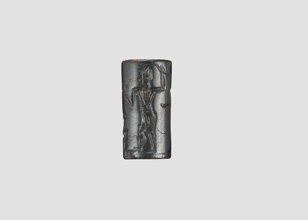 Cylinder seal, Hematite, Babylonian