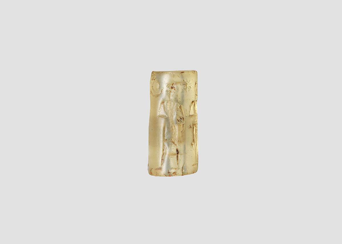 Cylinder seal, Rock crystal, Babylonian