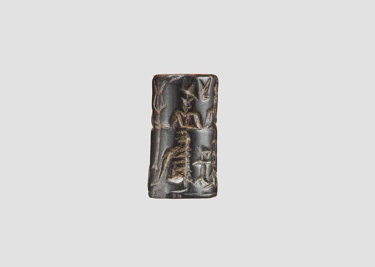 Cylinder seal, Hematite, Babylonian