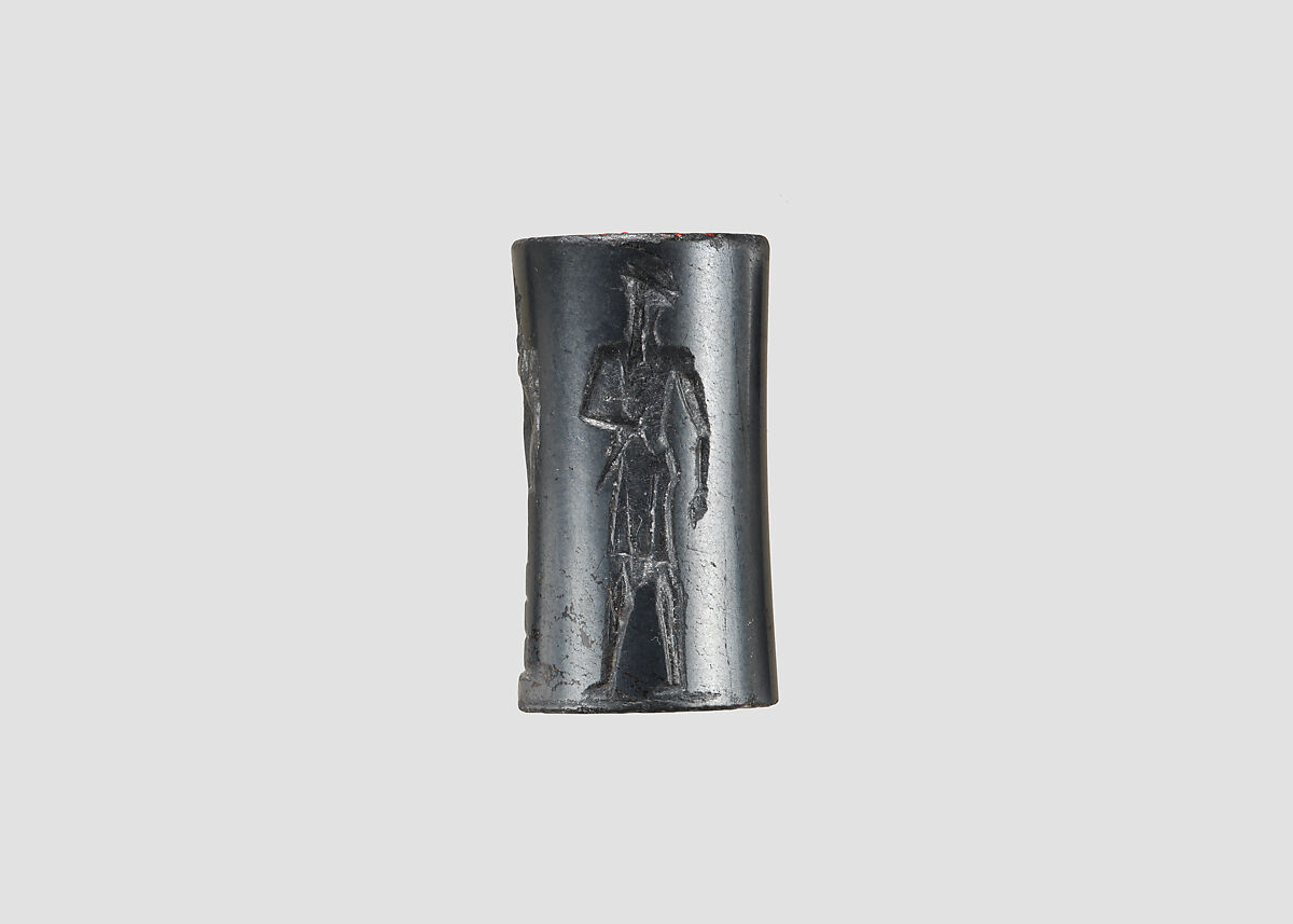 Cylinder seal, Hematite, Babylonian