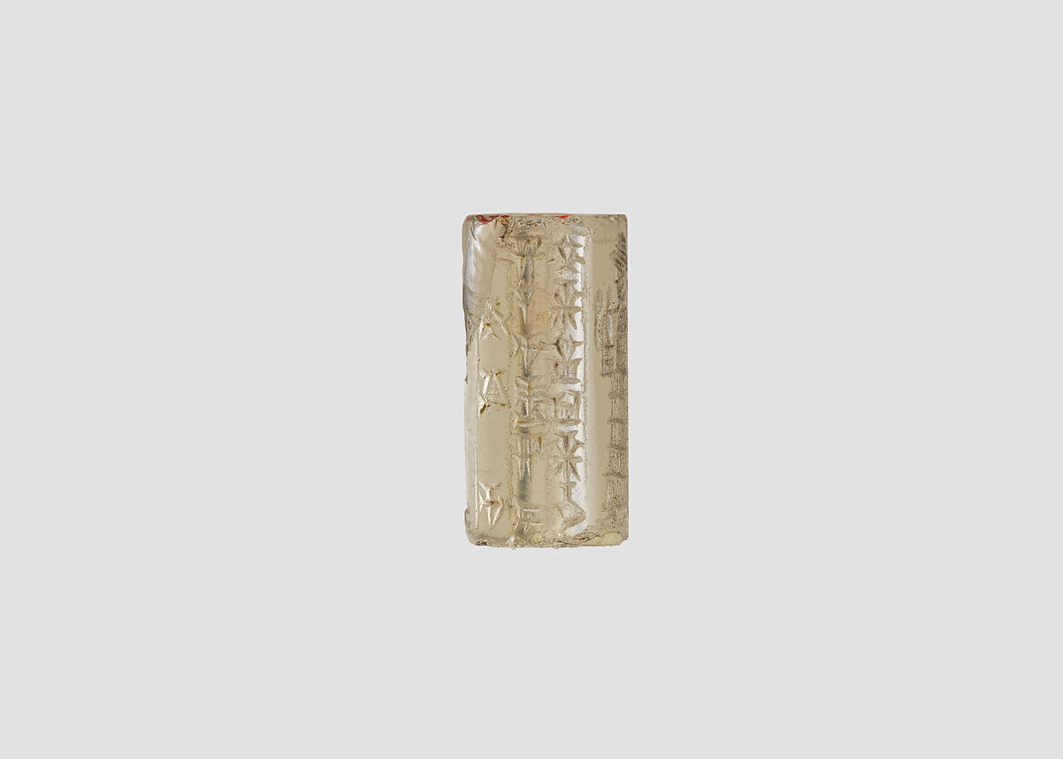 Cylinder seal, Rock crystal, Babylonian
