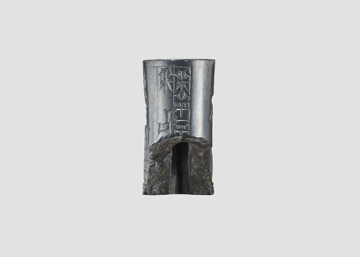 Cylinder seal, Hematite, Babylonian