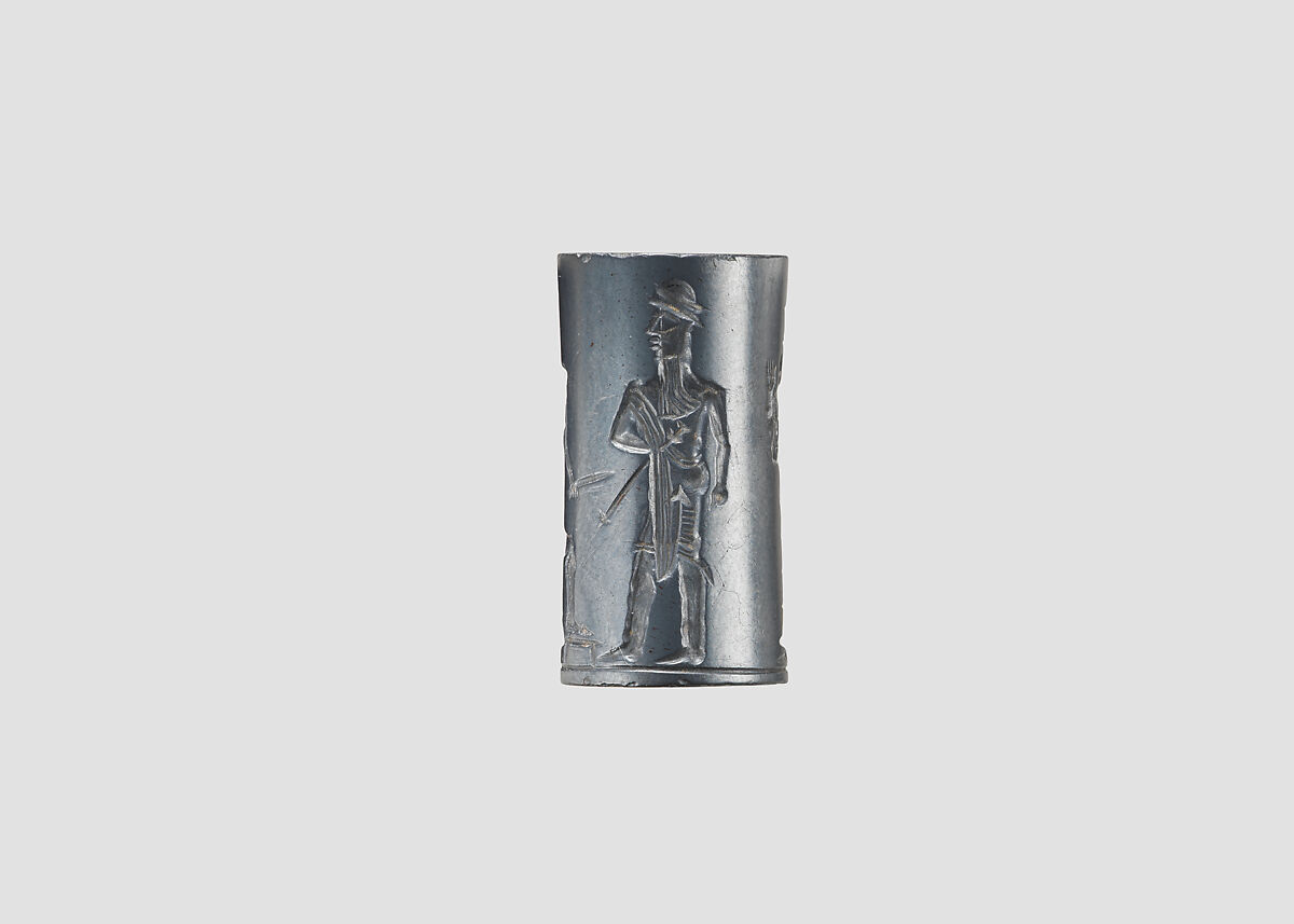 Cylinder seal, Hematite, Babylonian