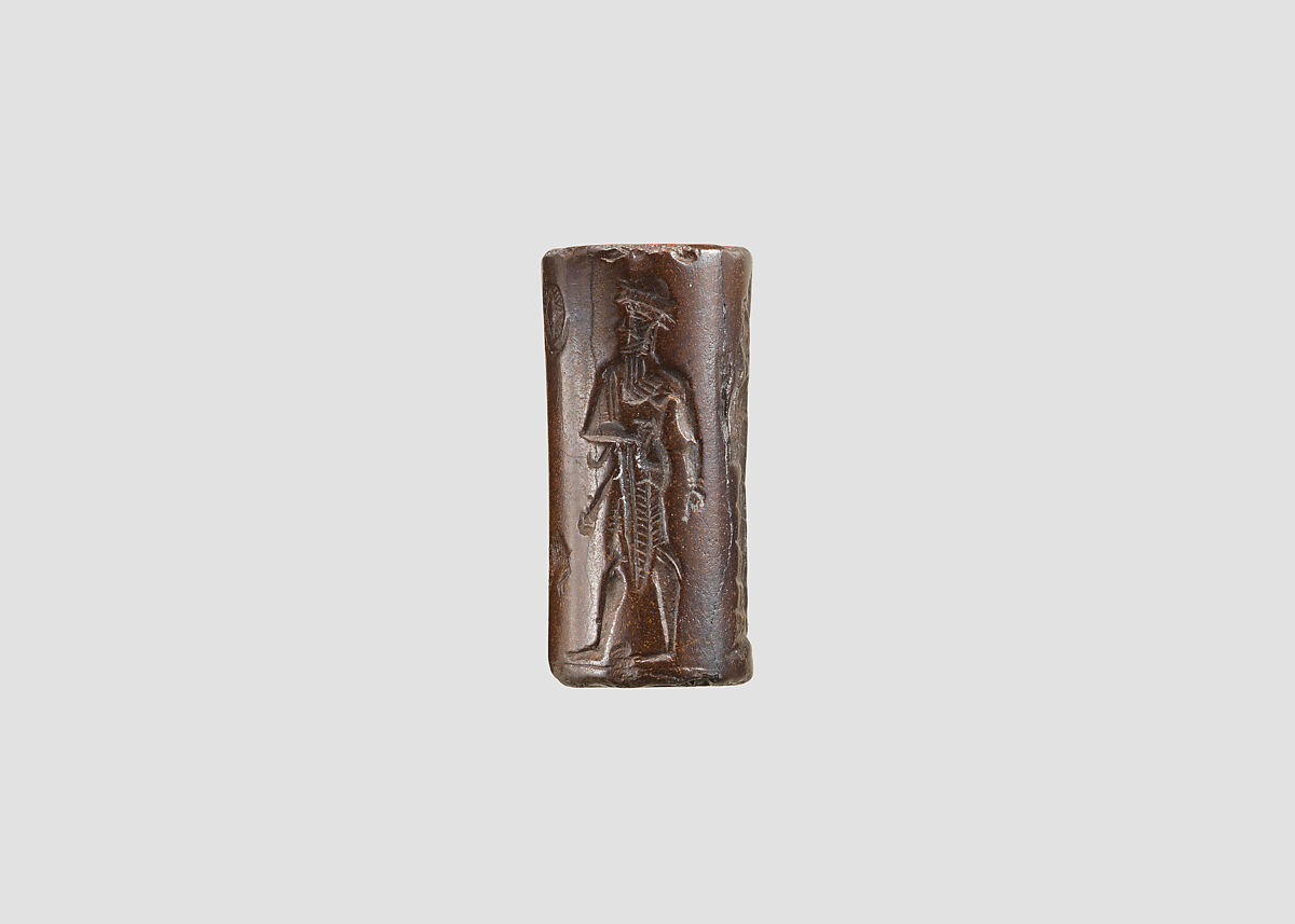 Cylinder seal, Hematite, Babylonian