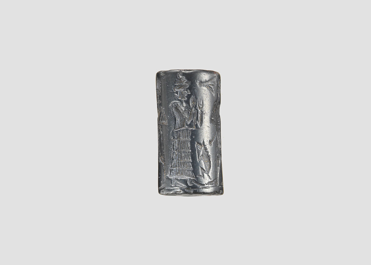 Cylinder seal, Hematite, Babylonian