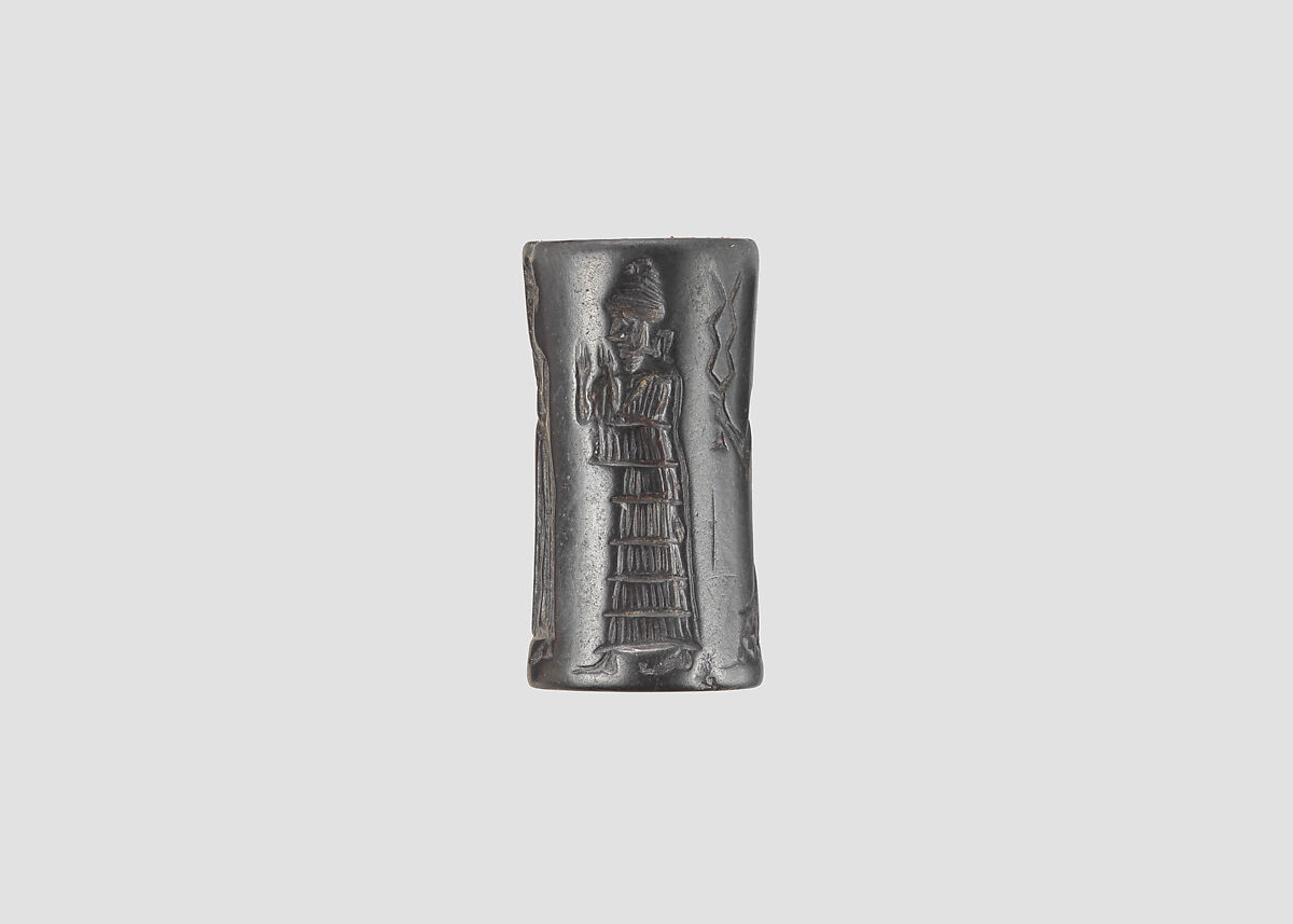 Cylinder seal, Hematite, Babylonian