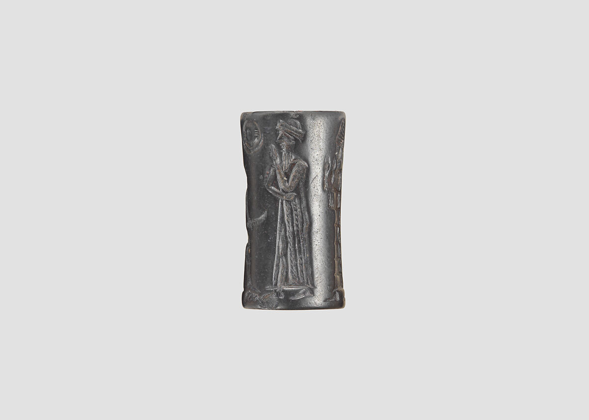 Cylinder seal, Hematite, Babylonian