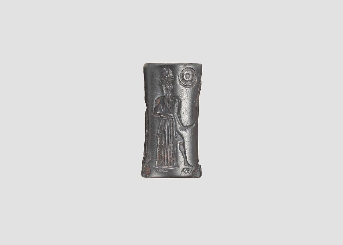 Cylinder seal, Hematite, Babylonian