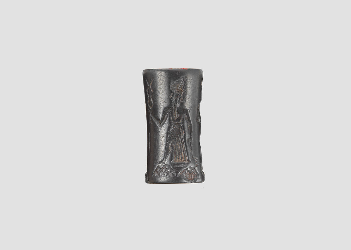 Cylinder seal, Hematite, Babylonian