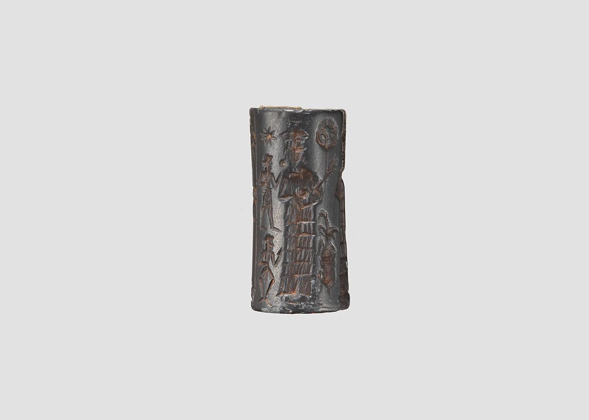 Cylinder seal, Hematite, Babylonian