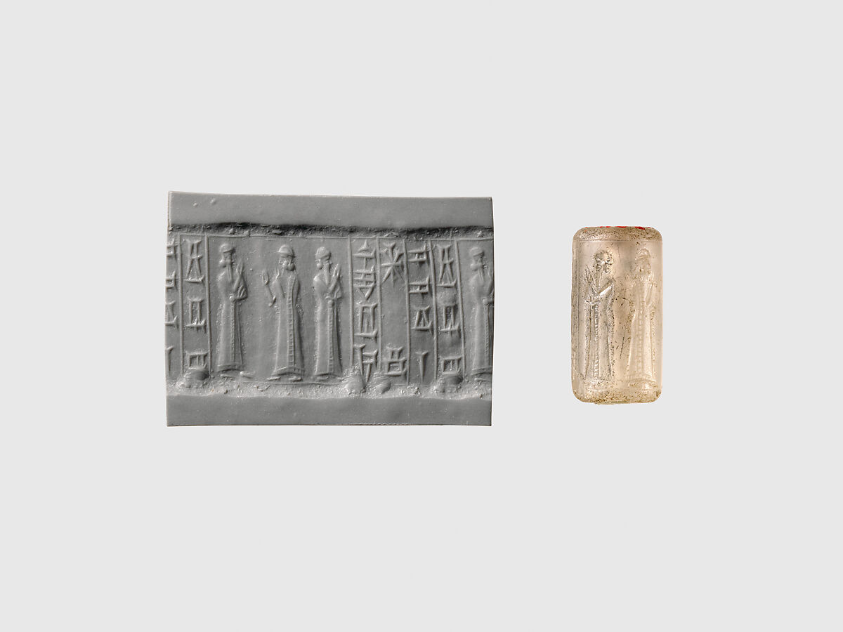 Cylinder seal, Rock crystal, Babylonian