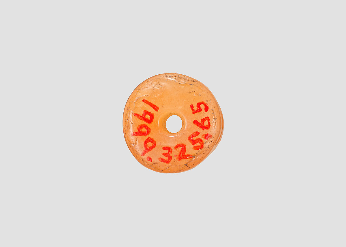 Cylinder seal with cultic scene, Veined orange and white Carnelian (Quartz), Assyrian