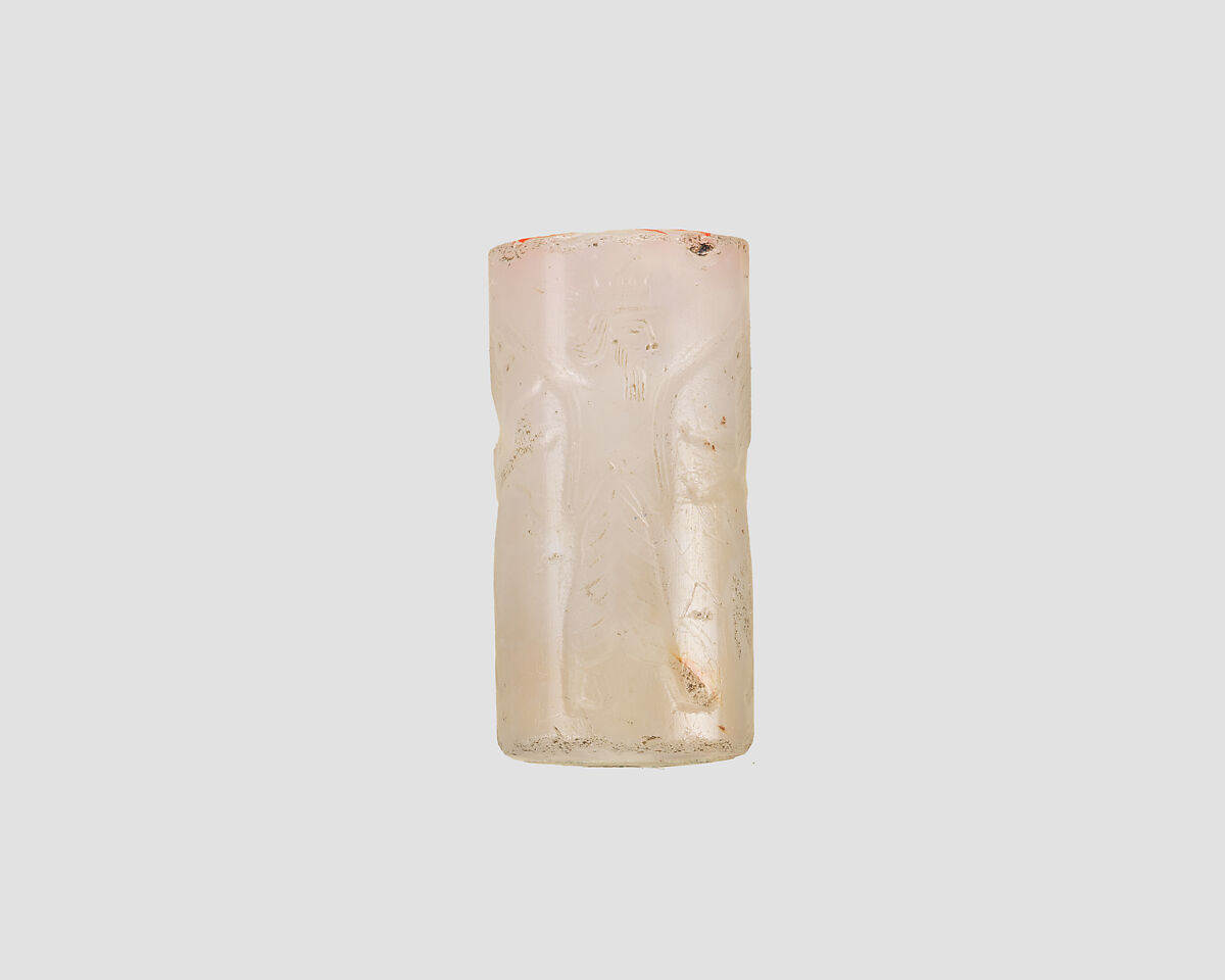 Cylinder seal, Chalcedony, Achaemenid