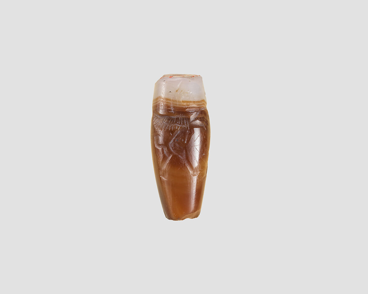 Cylinder seal, Agate, Achaemenid