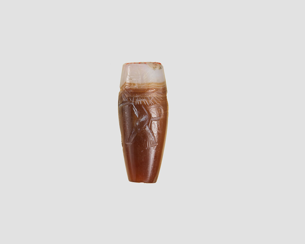 Cylinder seal, Agate, Achaemenid