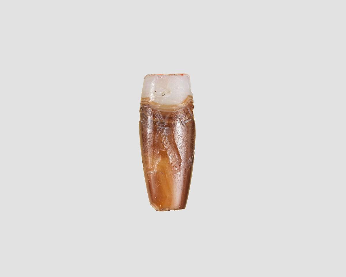 Cylinder seal, Agate, Achaemenid