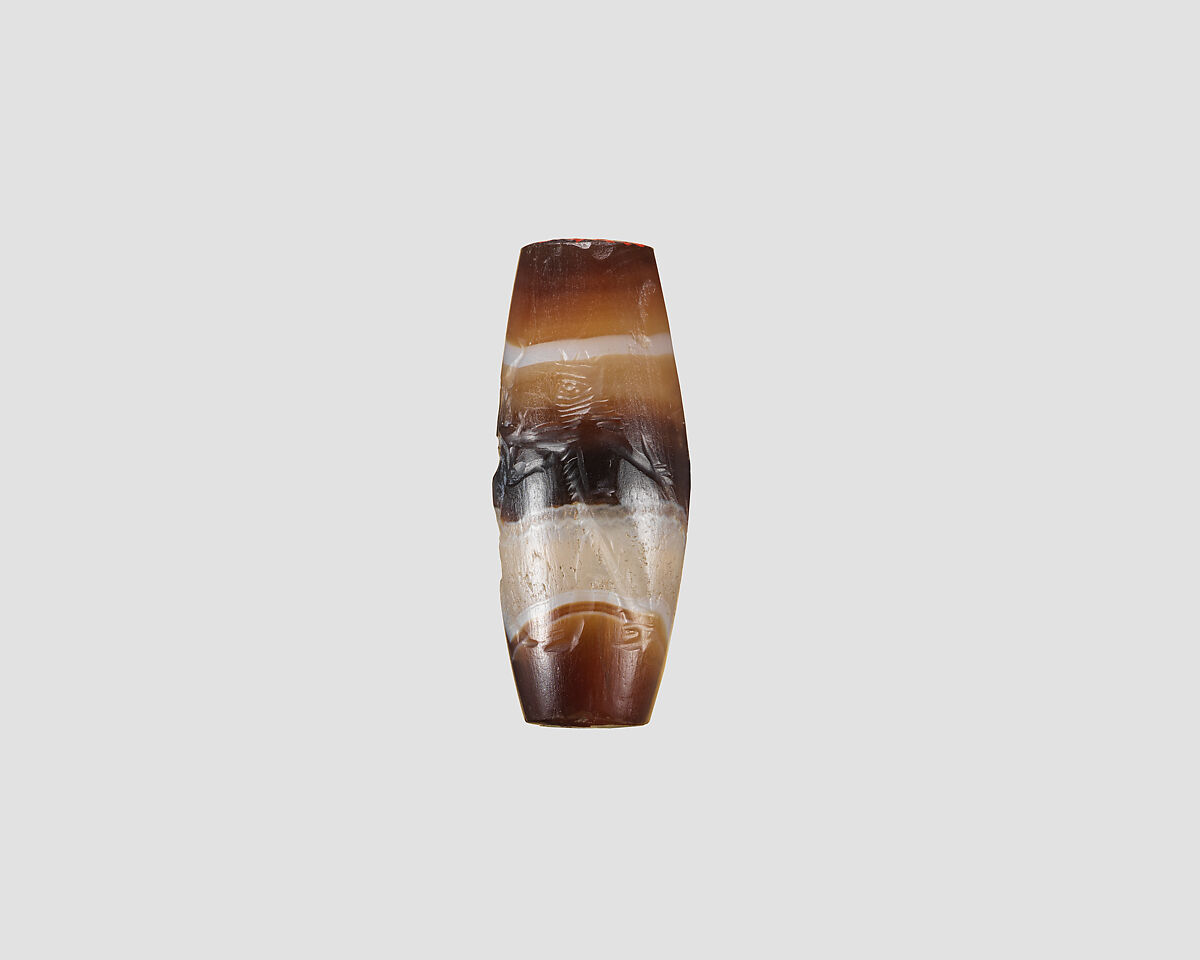 Cylinder seal, Agate, banded, Achaemenid