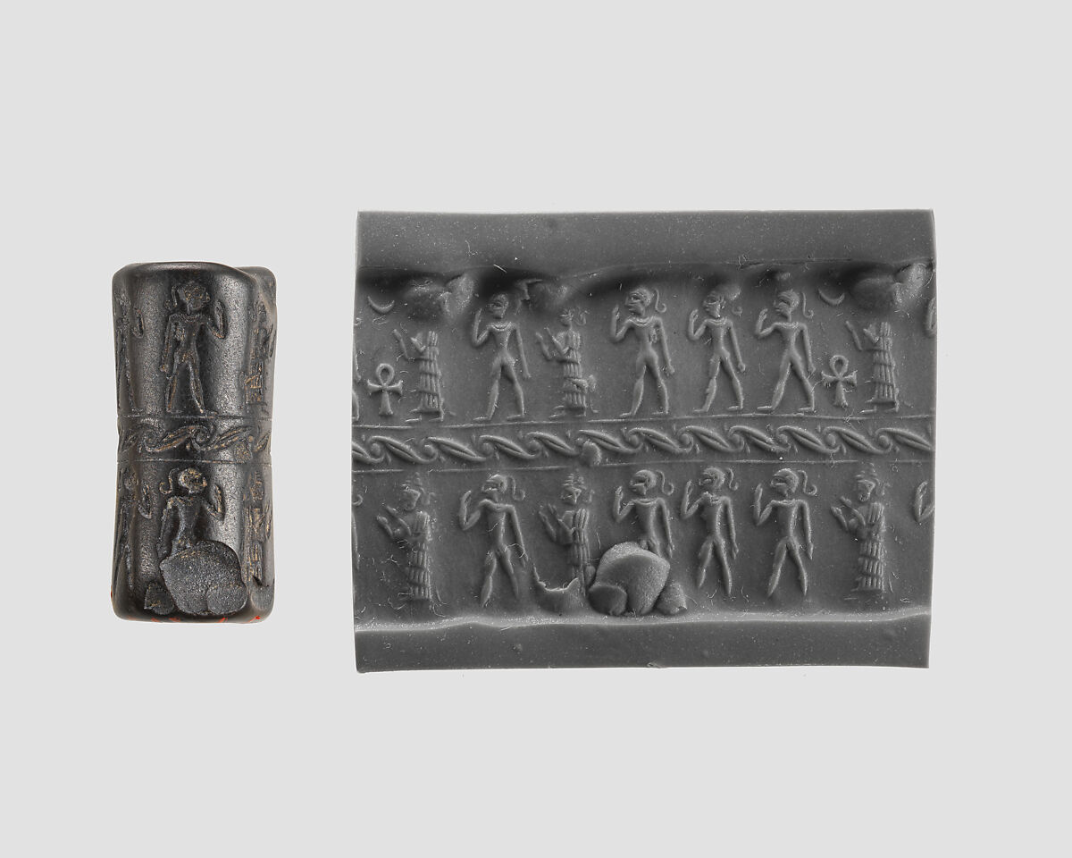 Cylinder seal, Hematite 