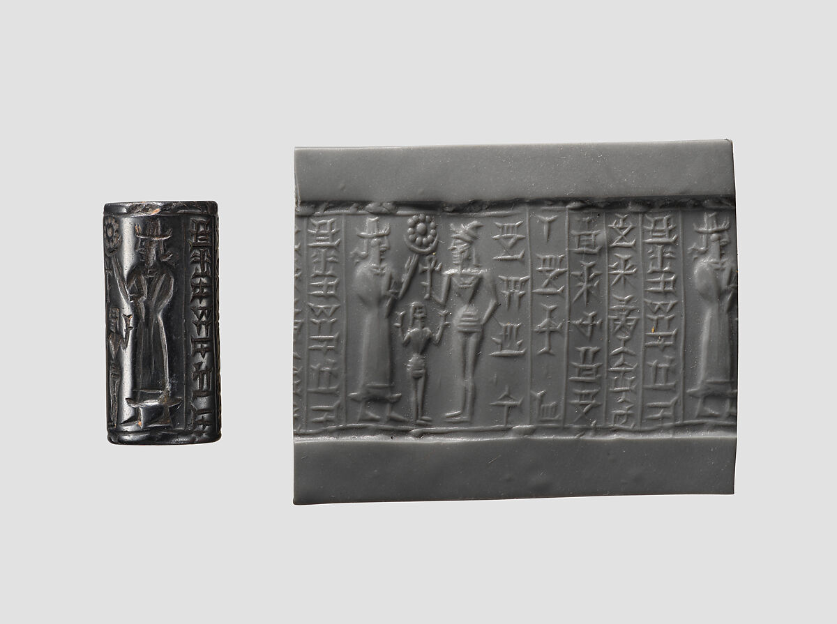 Cylinder seal, Hematite, Syrian 