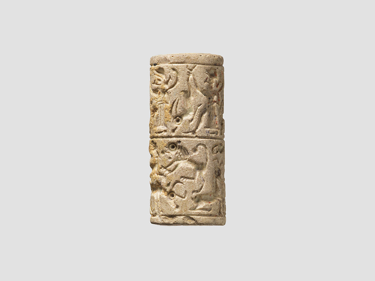 Cylinder seal, Ceramic (partially vitrified), Mitanni