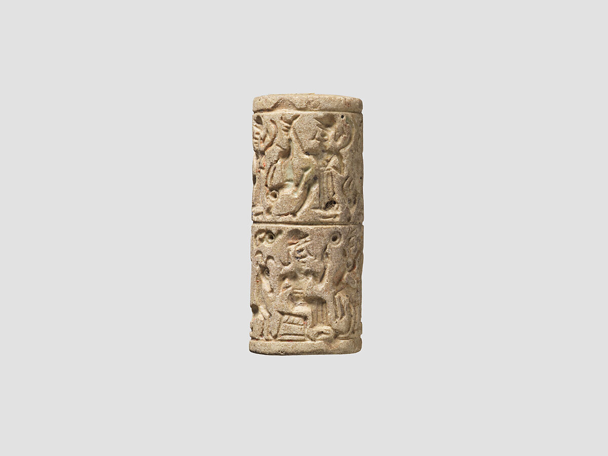 Cylinder seal, Ceramic (partially vitrified), Mitanni