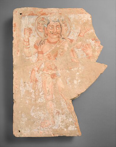 Panel fragment with the god Shiva/Oesho