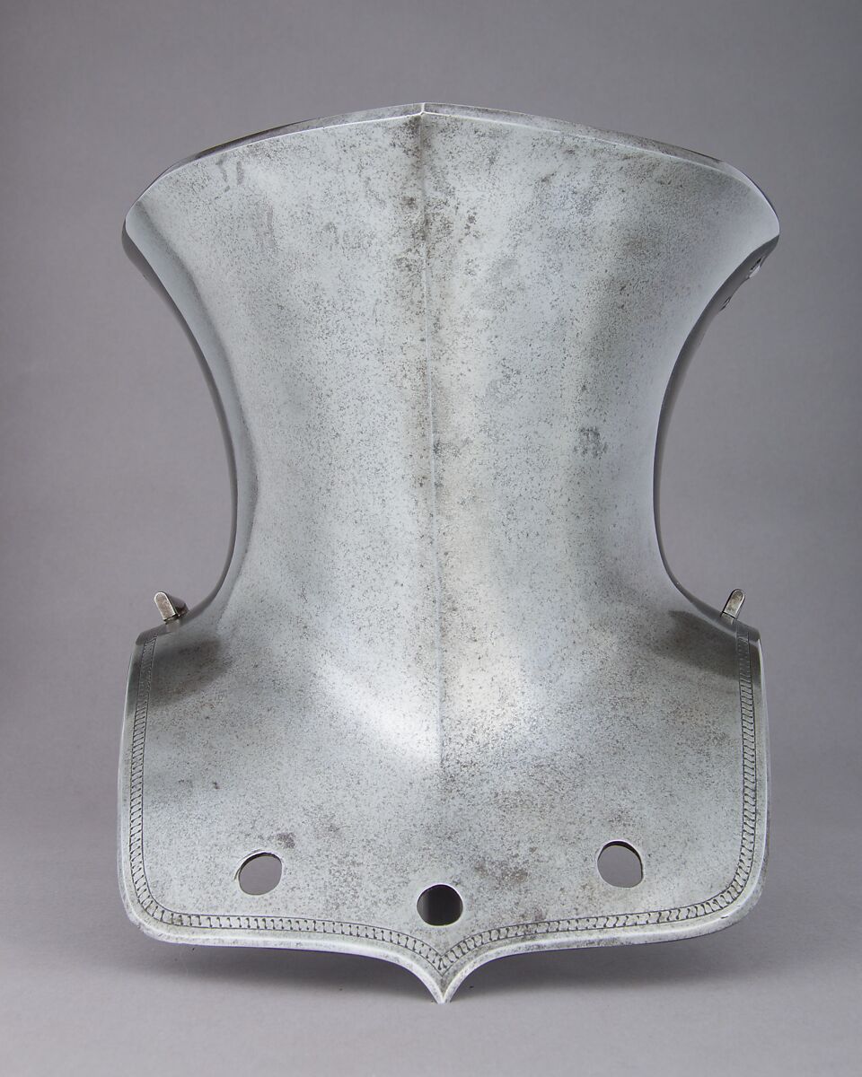 Frontal Plate from a Tilting Heaume in French or German Style, Steel, probably French or German 