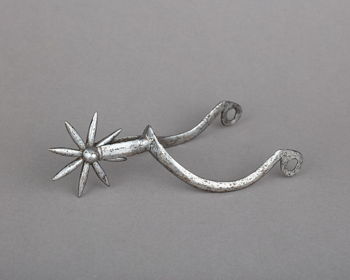 Rowel Spur, Iron alloy, possibly German 