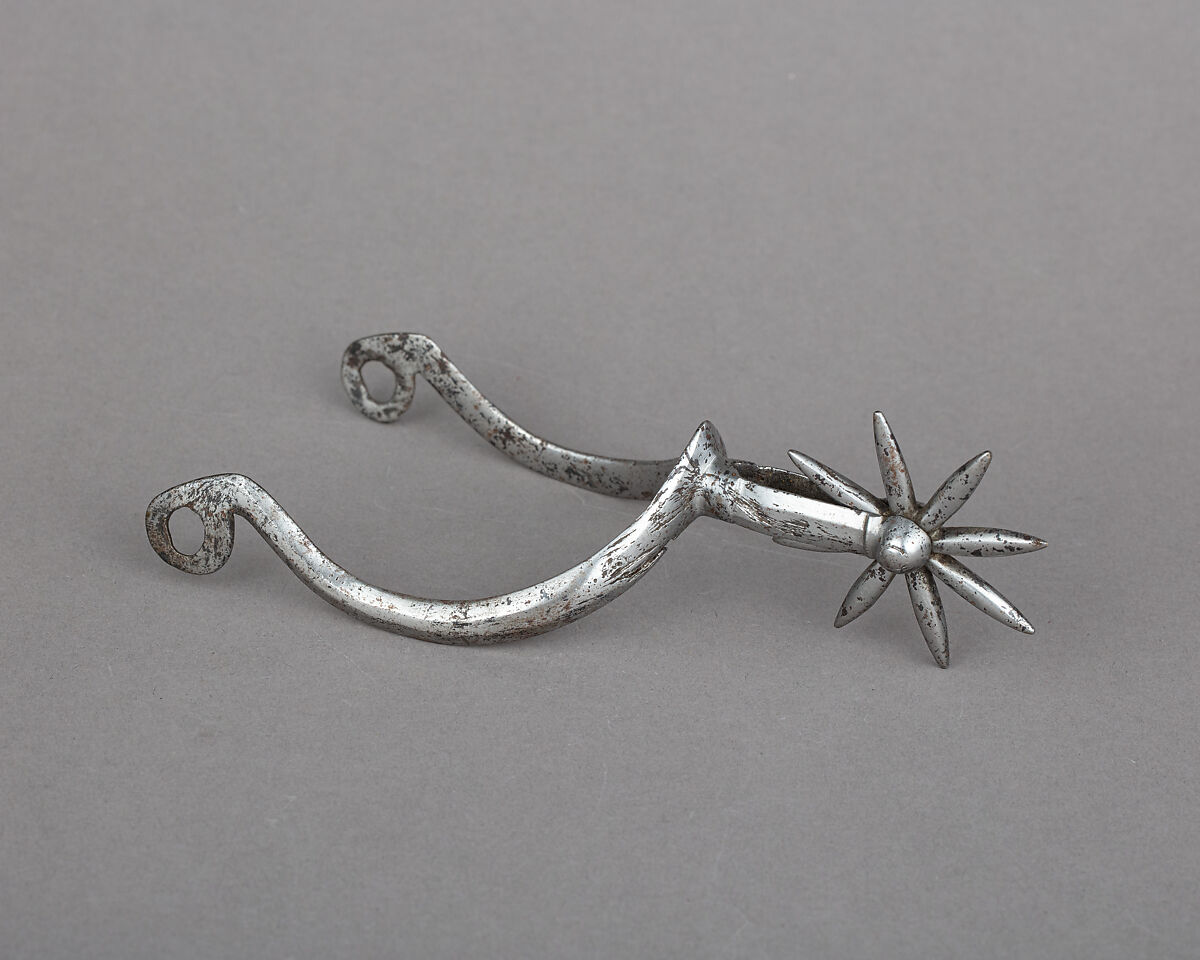 Rowel Spur, Iron alloy, possibly German