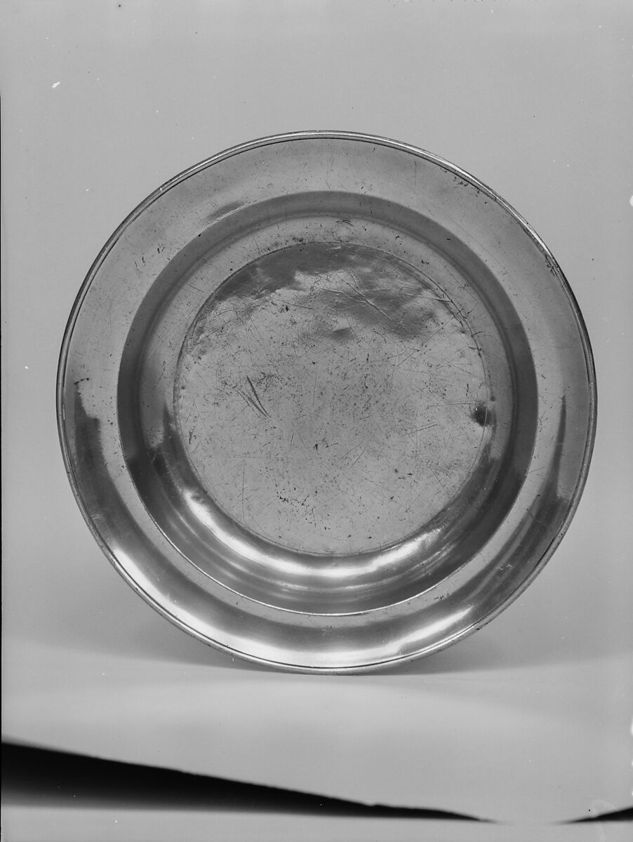 Dish, Daniel Curtiss (1799–1872), Pewter, American 