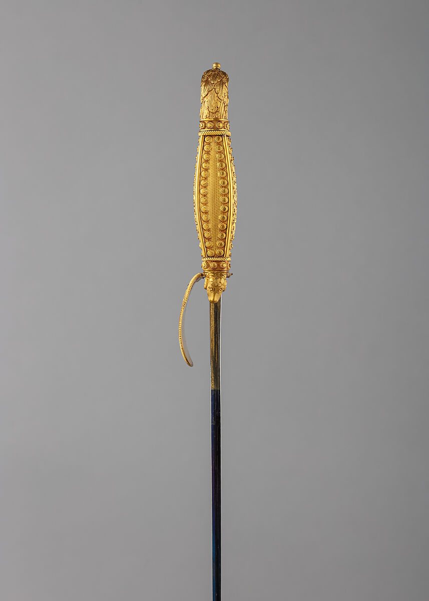 Sword and Scabbard Presented to Captain Samuel Chester Reid (1783–1861), John Targee (American, ca. 1774–1850), Gold, brass, steel, American, New York