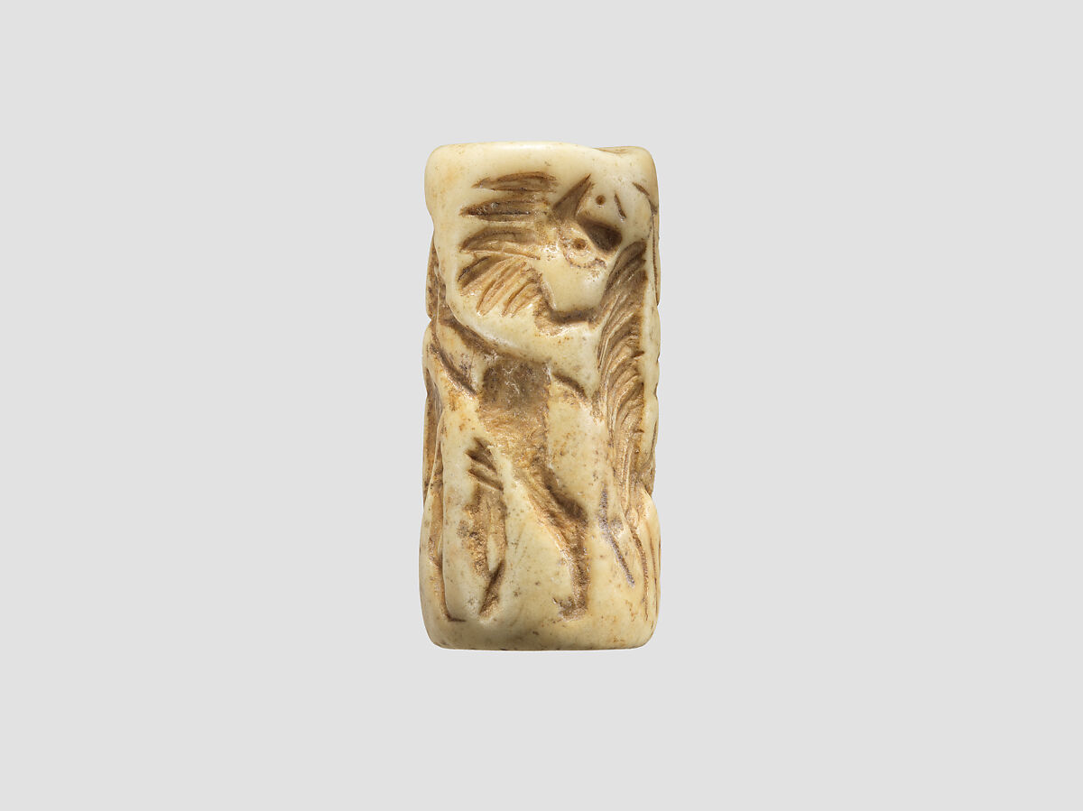 Cylinder seal, Marble, Sumerian