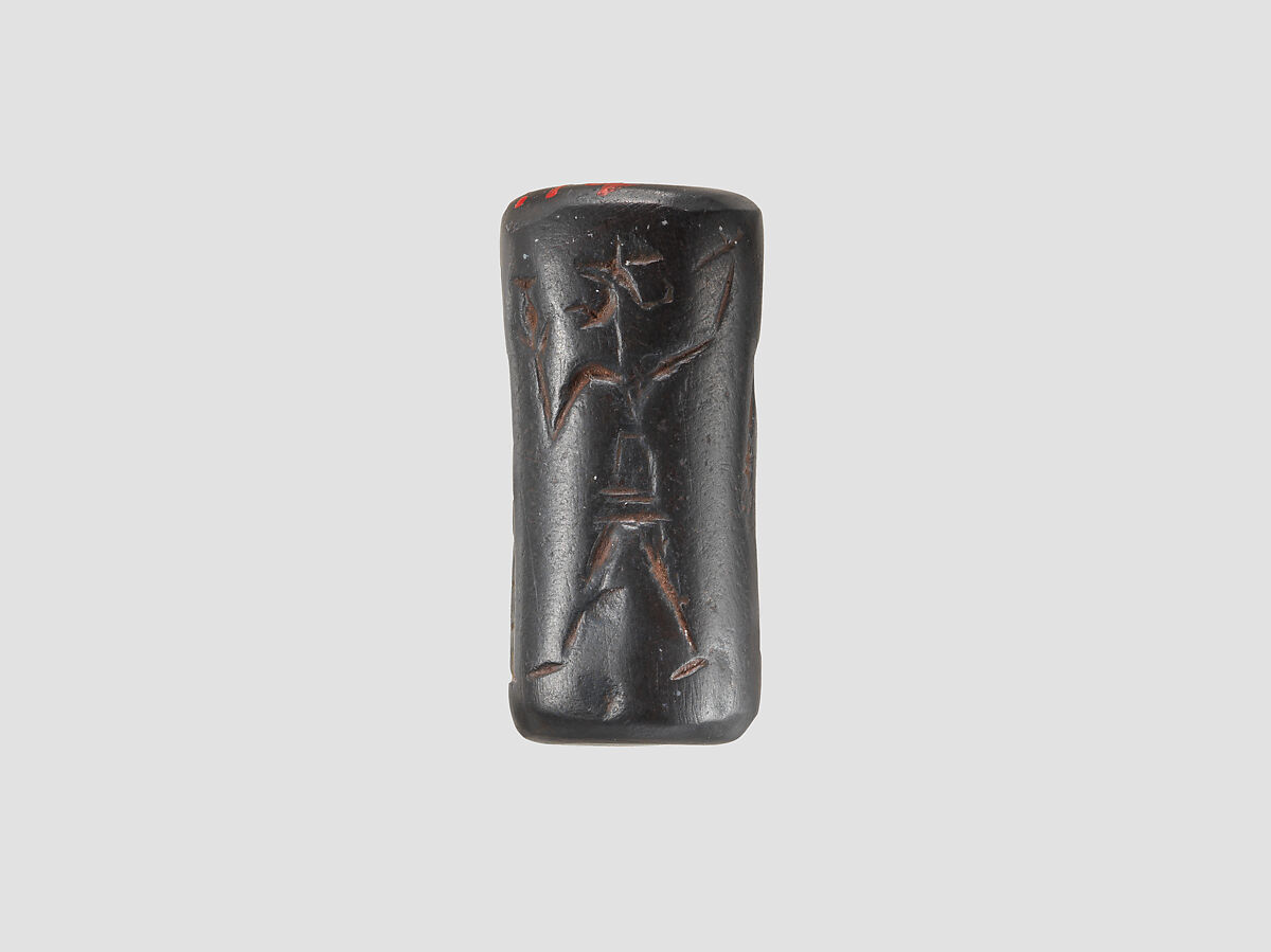 Cylinder seal, Hematite, Babylonian