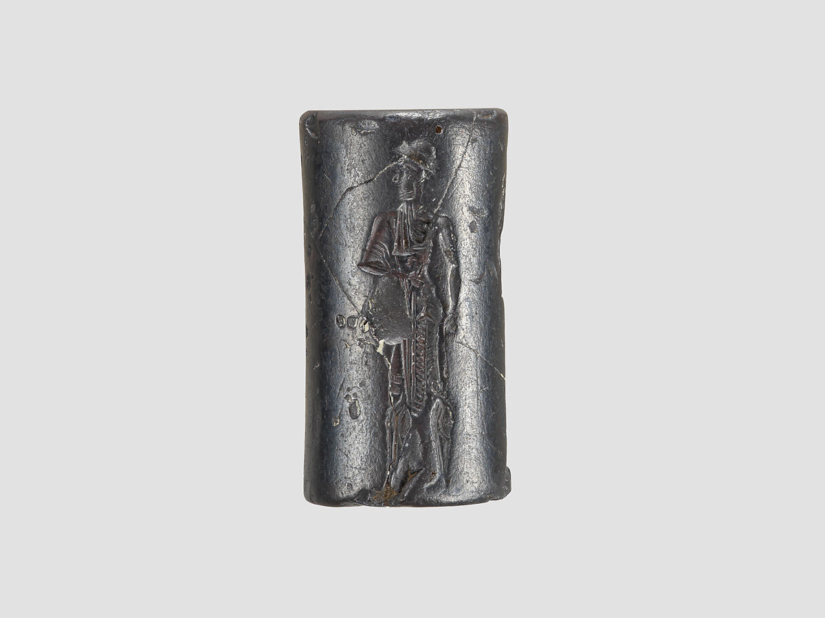 Cylinder seal, Hematite, Babylonian
