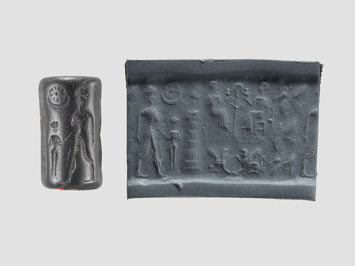 Cylinder seal, Hematite, Syrian 