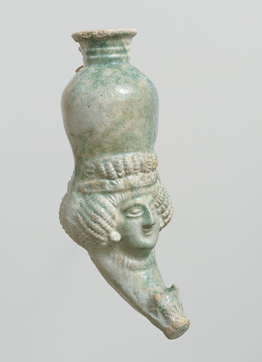 Rhyton with female head