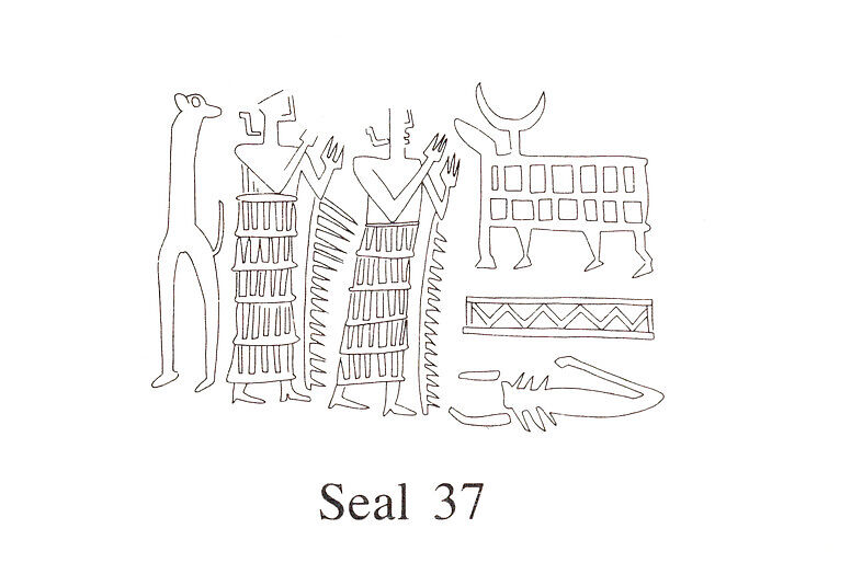 Cuneiform tablet case impressed with five cylinder seals, for cuneiform tablet 66.245.21b: court deposition, Clay, Old Assyrian Trading Colony