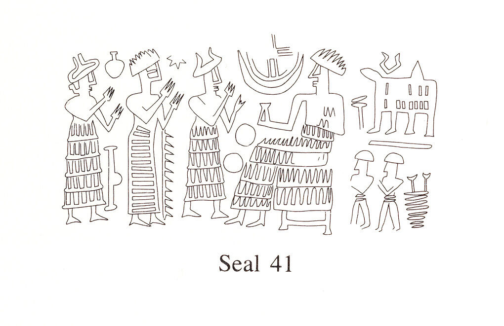 Cuneiform tablet case impressed with three cylinder seals, for cuneiform tablet 66.245.19a: legal decision by appointed judges, Clay, Old Assyrian Trading Colony
