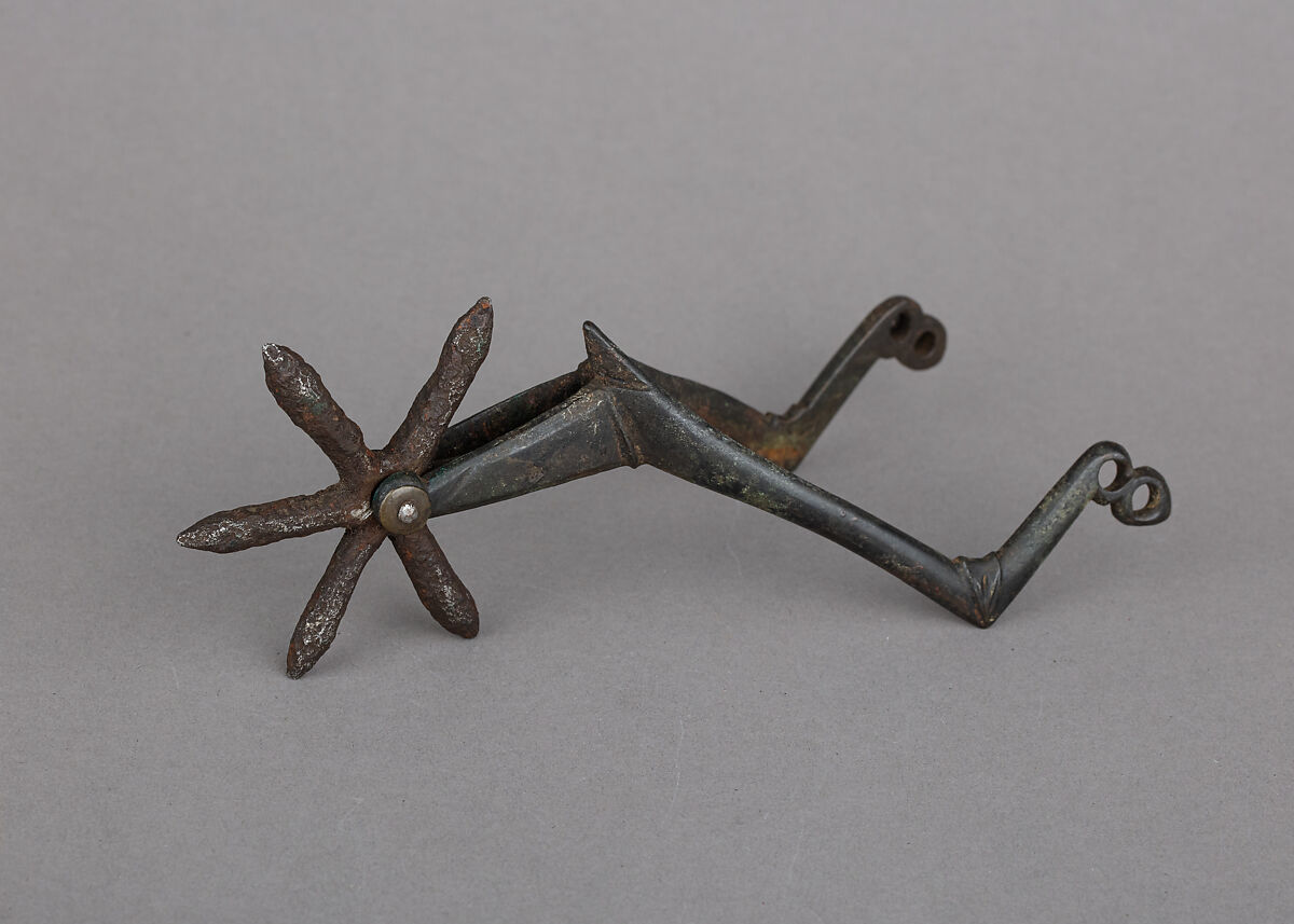 Rowel Spur, Copper alloy, iron, European