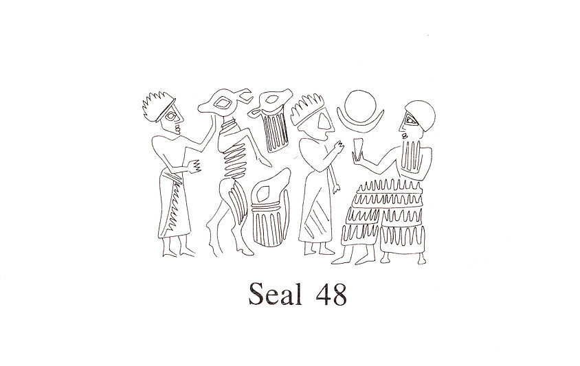 Cuneiform tablet case impressed with four cylinder seals in Assyrian and Anatolian styles, for cuneiform tablet 66.245.17a: loan of silver, Clay, Old Assyrian Trading Colony