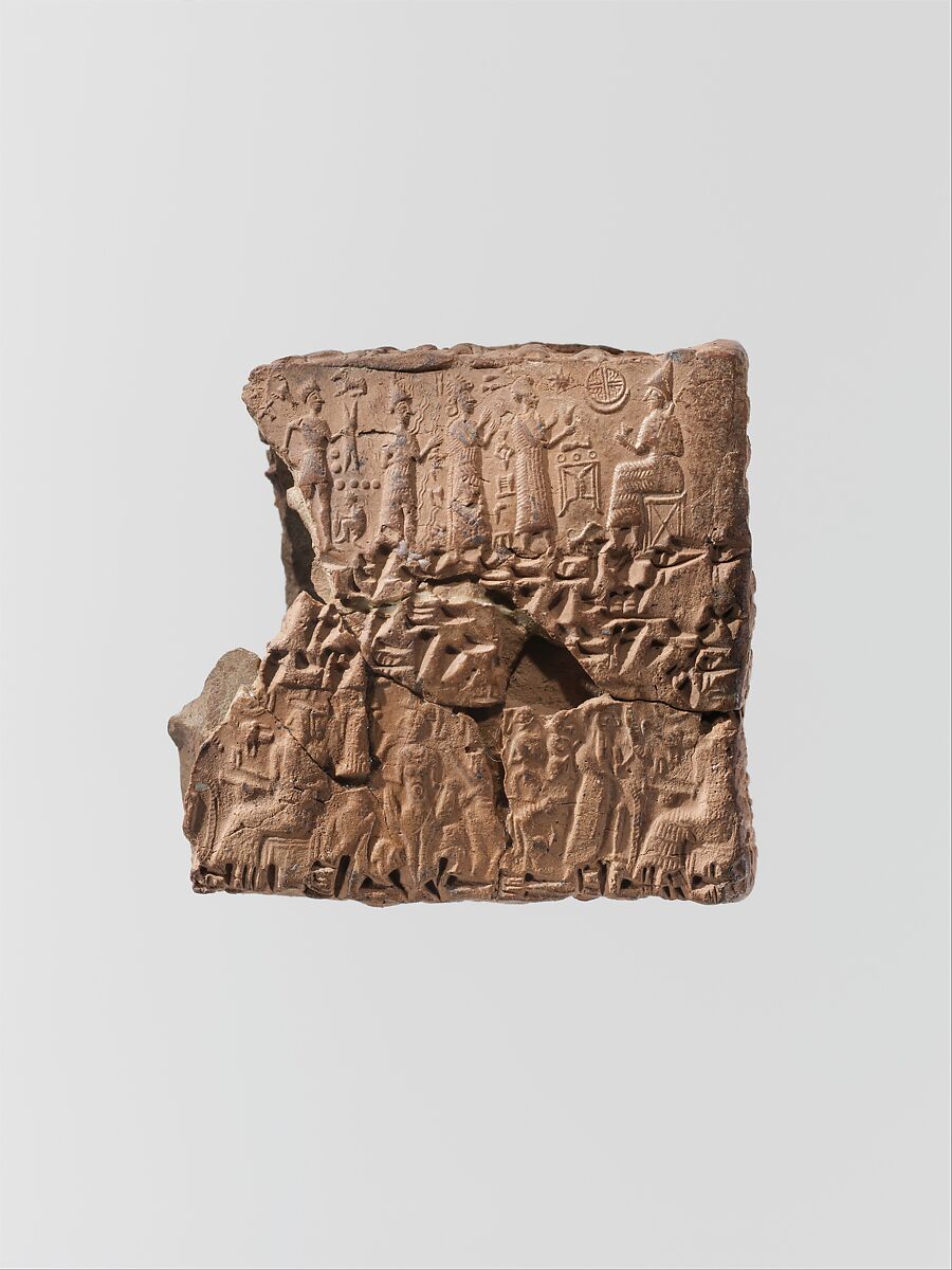 Cuneiform tablet case impressed with four cylinder seals in Anatolian and Old Assyrian style, for cuneiform tablet 66.245.16a: quittance for a loan in silver, Clay, Old Assyrian Trading Colony 