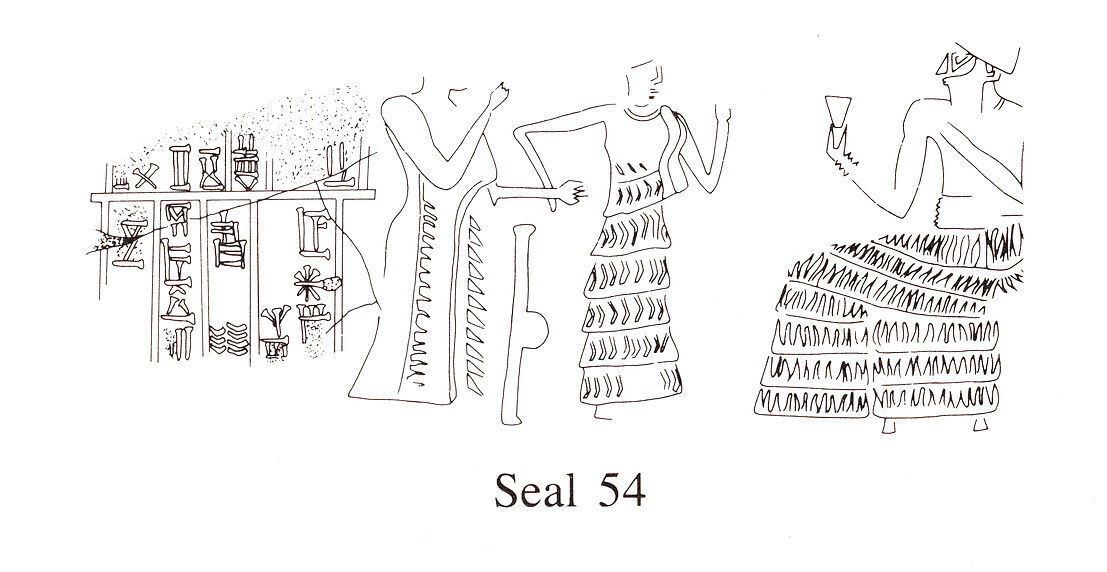 Cuneiform tablet case impressed with four cylinder seals, for cuneiform tablet 66.245.15a: quittance, Clay, Old Assyrian Trading Colony