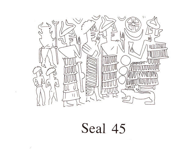 Cuneiform tablet case impressed with three cylinder seals, for cuneiform tablet 66.245.14a: loan of silver, Clay, Old Assyrian Trading Colony